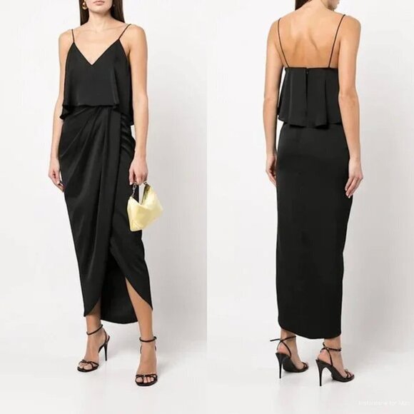 Shona Joy Dresses & Skirts - Shona Joy Luxe Cocktail Frilled Dress